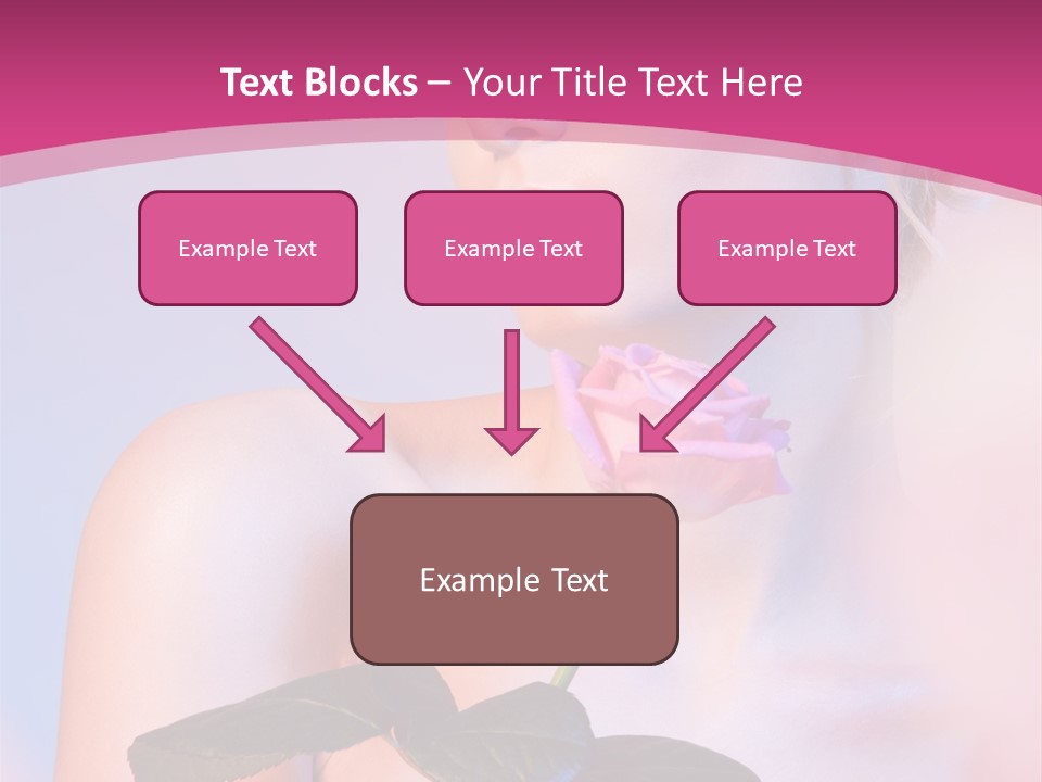 Caucasian Blond Blur PowerPoint Template