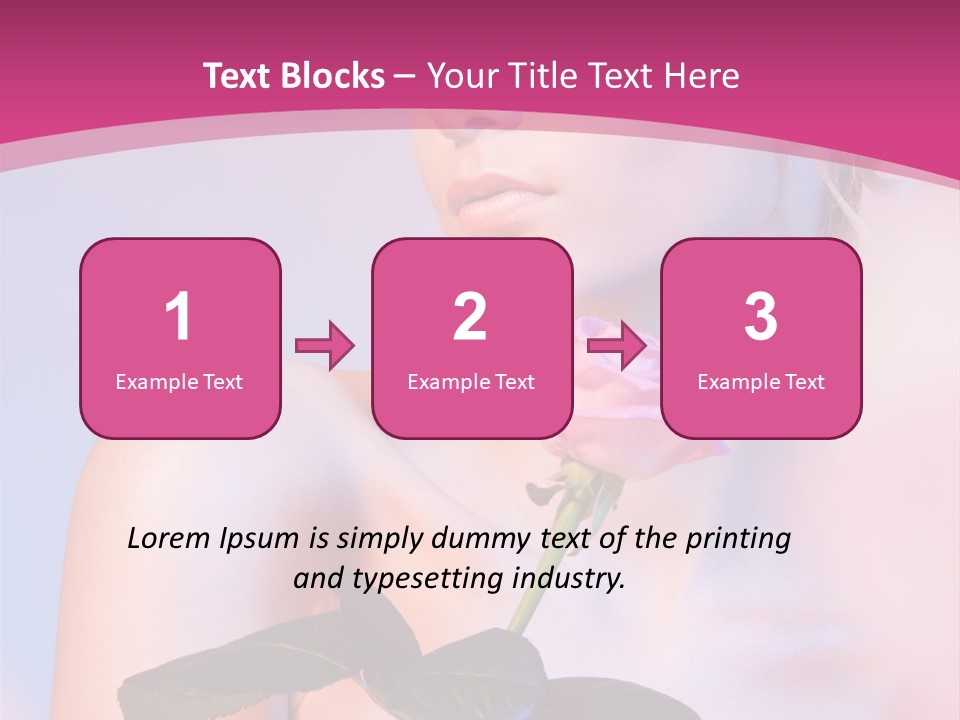 Caucasian Blond Blur PowerPoint Template