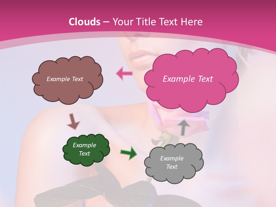 Caucasian Blond Blur PowerPoint Template