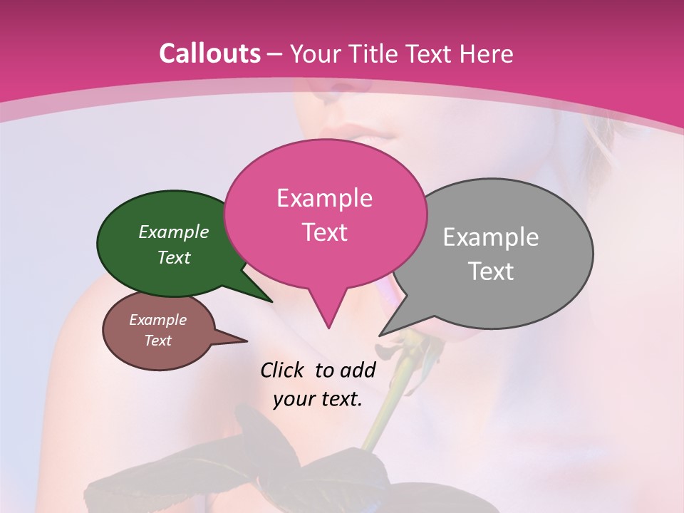 Caucasian Blond Blur PowerPoint Template