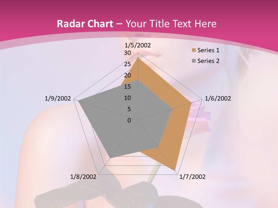 Caucasian Blond Blur PowerPoint Template