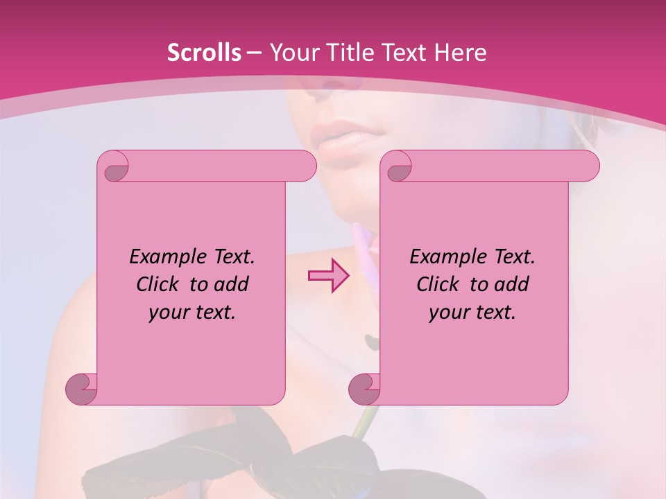 Caucasian Blond Blur PowerPoint Template