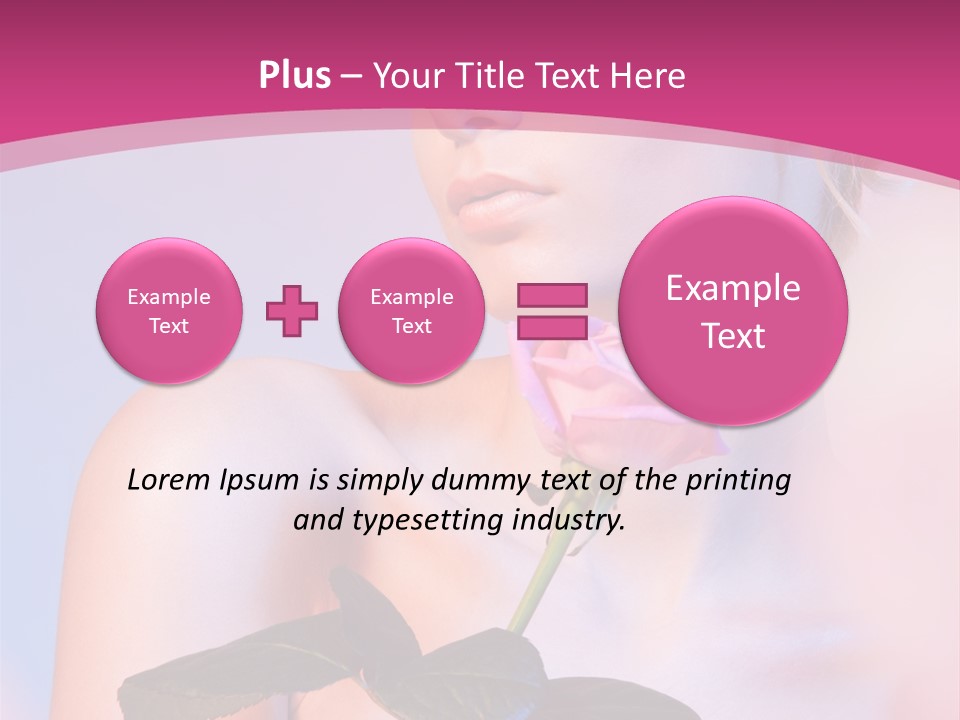Caucasian Blond Blur PowerPoint Template