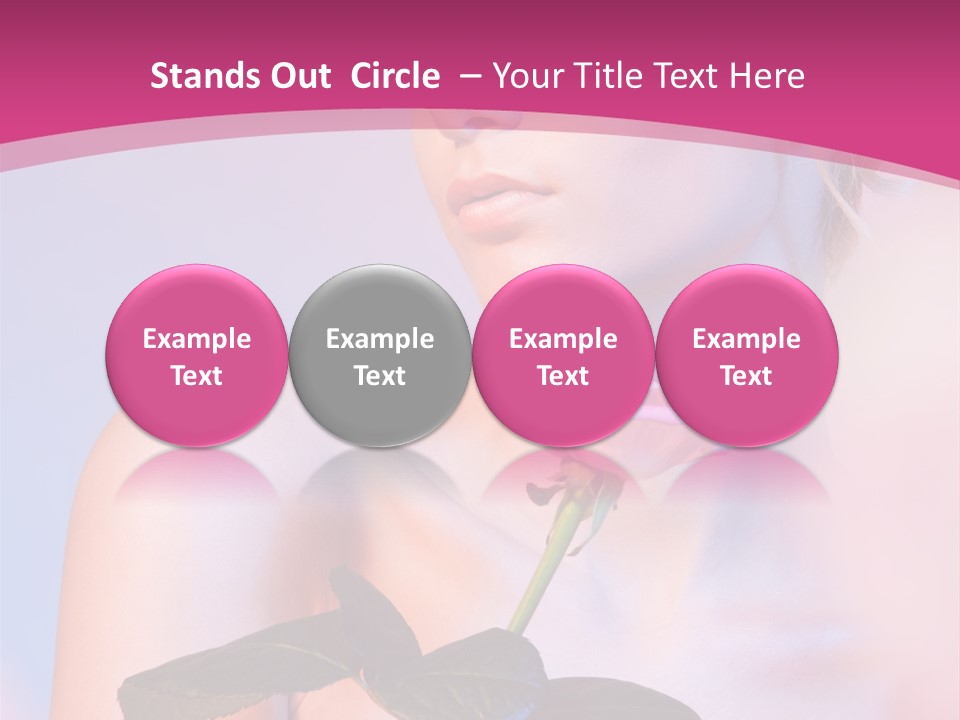 Caucasian Blond Blur PowerPoint Template