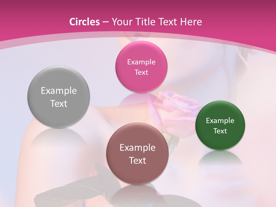 Caucasian Blond Blur PowerPoint Template