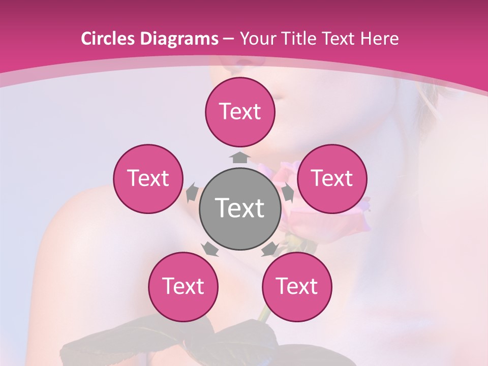 Caucasian Blond Blur PowerPoint Template