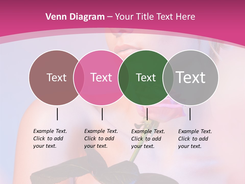 Caucasian Blond Blur PowerPoint Template