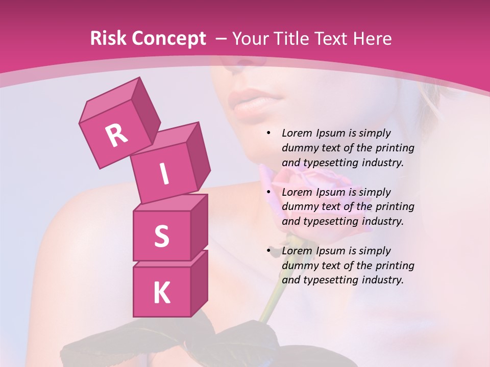 Caucasian Blond Blur PowerPoint Template