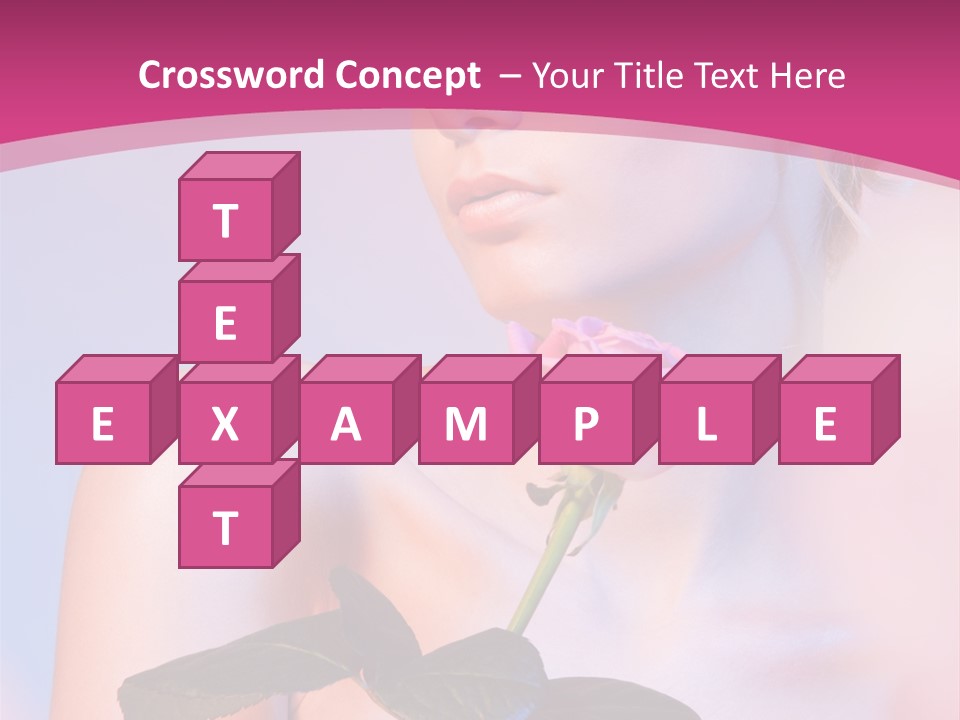 Caucasian Blond Blur PowerPoint Template