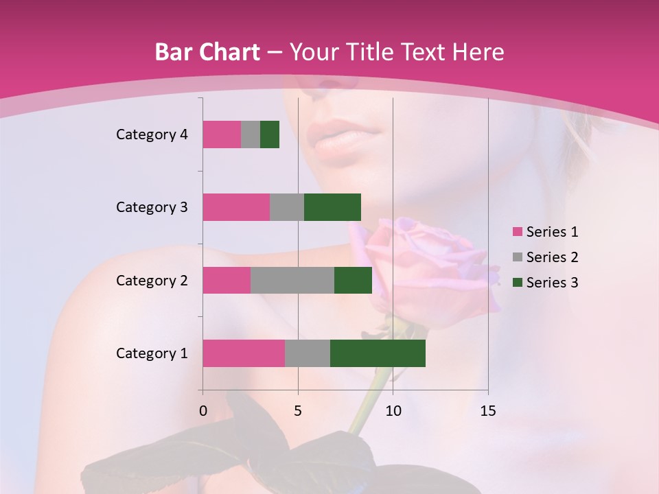 Caucasian Blond Blur PowerPoint Template