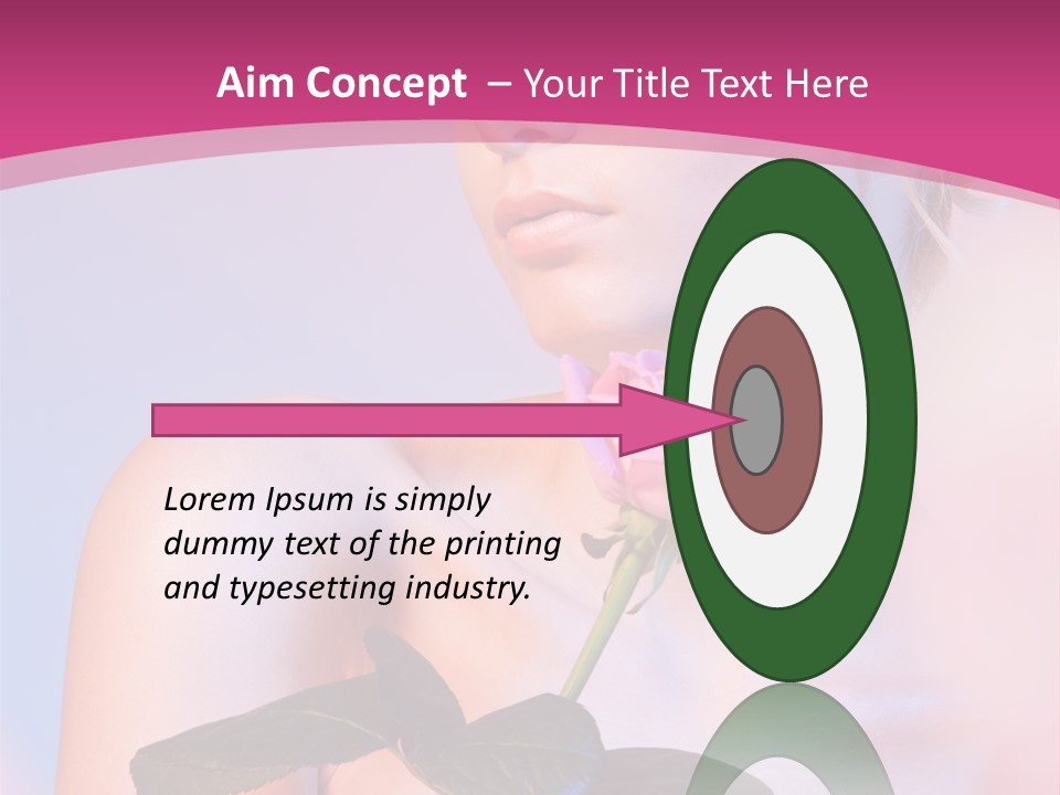 Caucasian Blond Blur PowerPoint Template