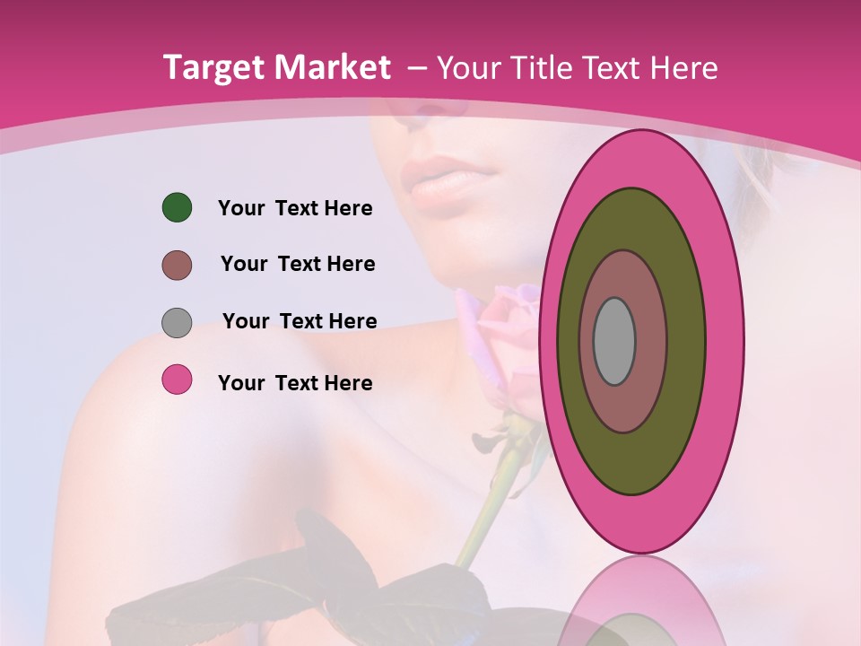 Caucasian Blond Blur PowerPoint Template