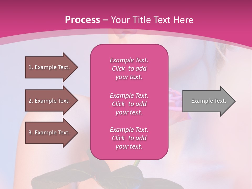 Caucasian Blond Blur PowerPoint Template