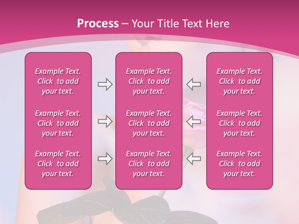 Caucasian Blond Blur PowerPoint Template