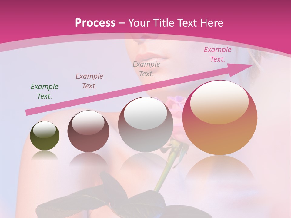 Caucasian Blond Blur PowerPoint Template