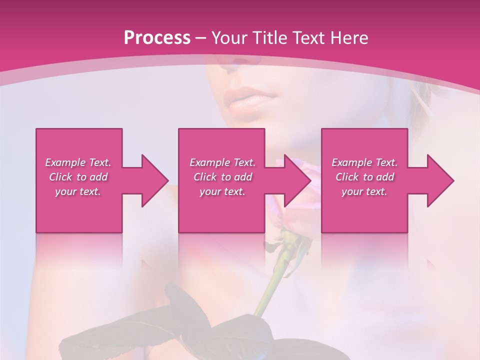 Caucasian Blond Blur PowerPoint Template