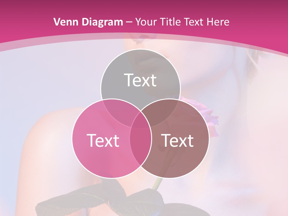 Caucasian Blond Blur PowerPoint Template