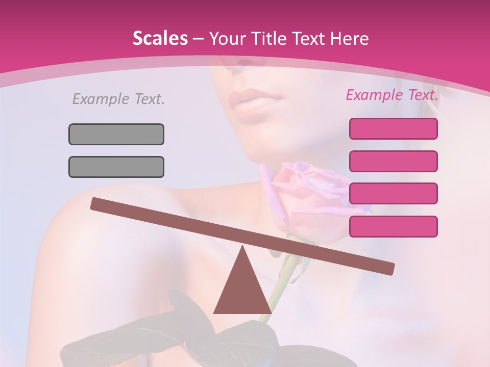 Caucasian Blond Blur PowerPoint Template