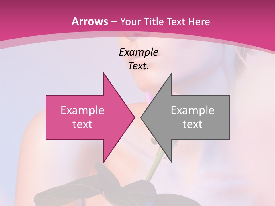 Caucasian Blond Blur PowerPoint Template