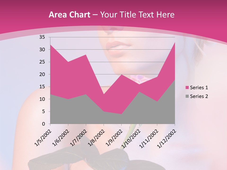 Caucasian Blond Blur PowerPoint Template