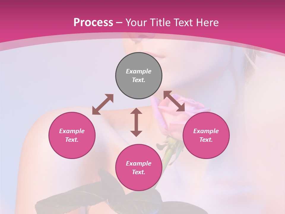 Caucasian Blond Blur PowerPoint Template