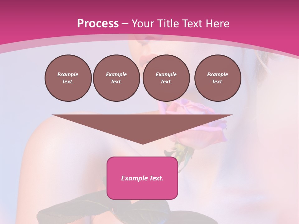 Caucasian Blond Blur PowerPoint Template