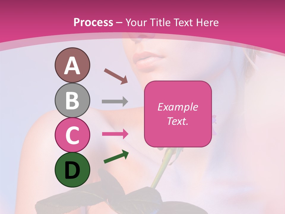 Caucasian Blond Blur PowerPoint Template