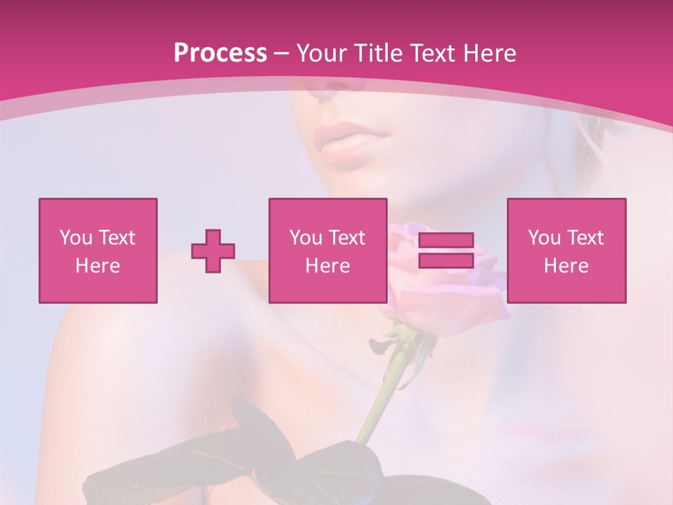 Caucasian Blond Blur PowerPoint Template