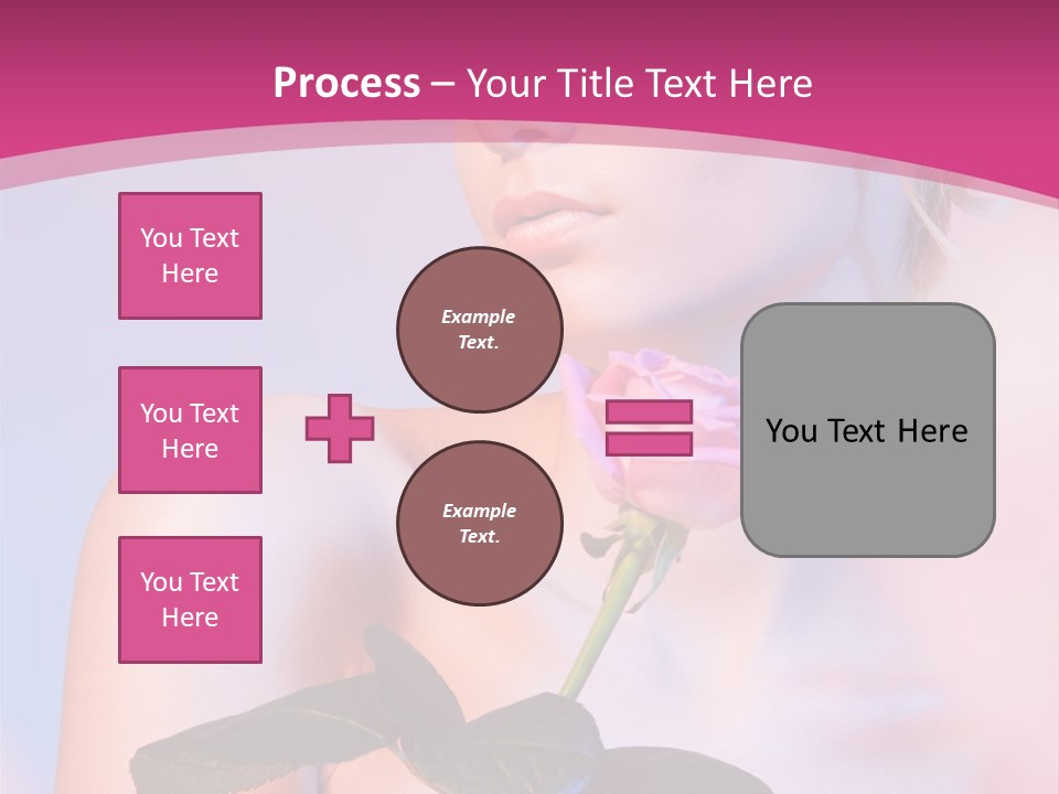 Caucasian Blond Blur PowerPoint Template