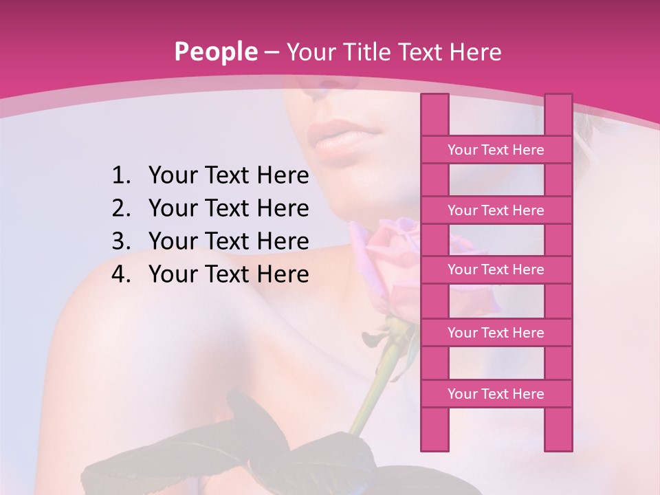 Caucasian Blond Blur PowerPoint Template