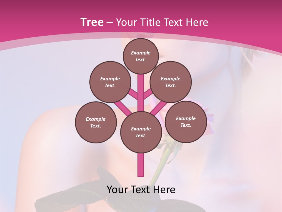 Caucasian Blond Blur PowerPoint Template