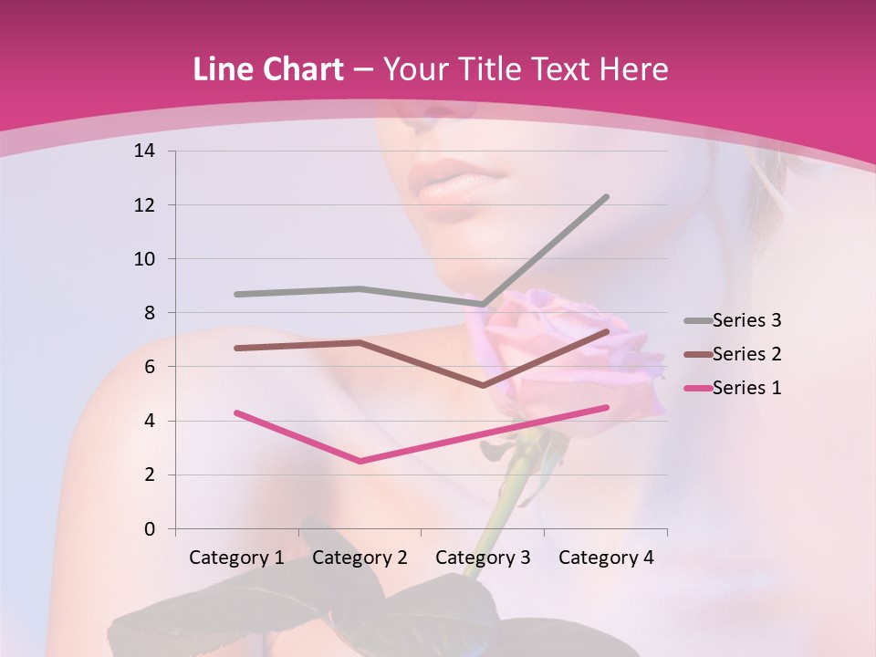 Caucasian Blond Blur PowerPoint Template