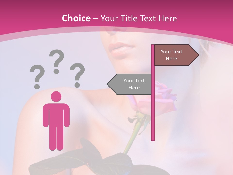 Caucasian Blond Blur PowerPoint Template