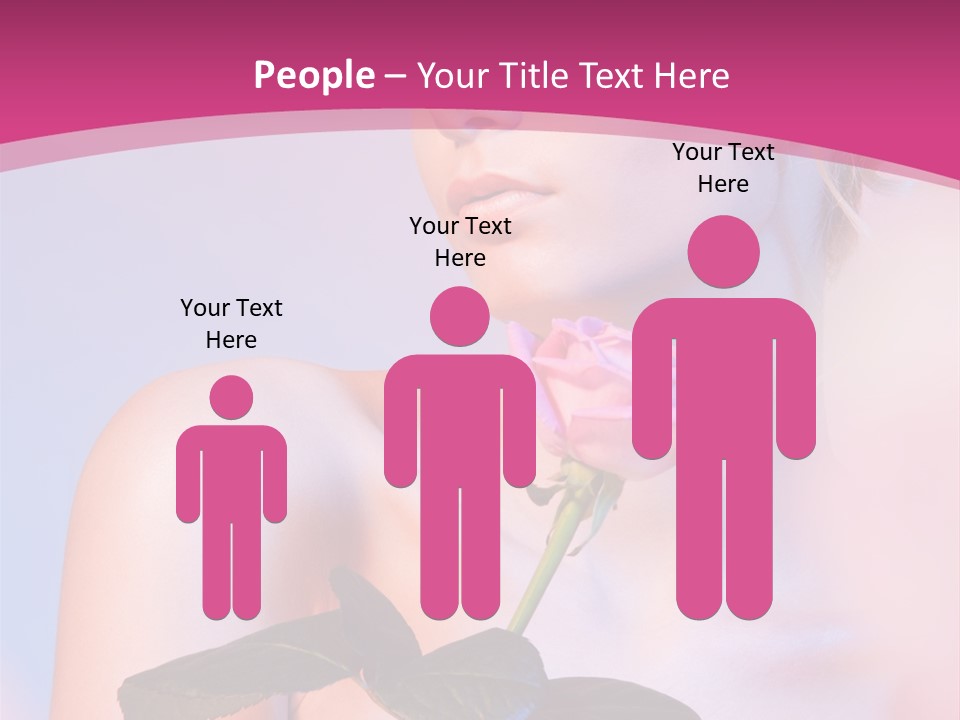 Caucasian Blond Blur PowerPoint Template