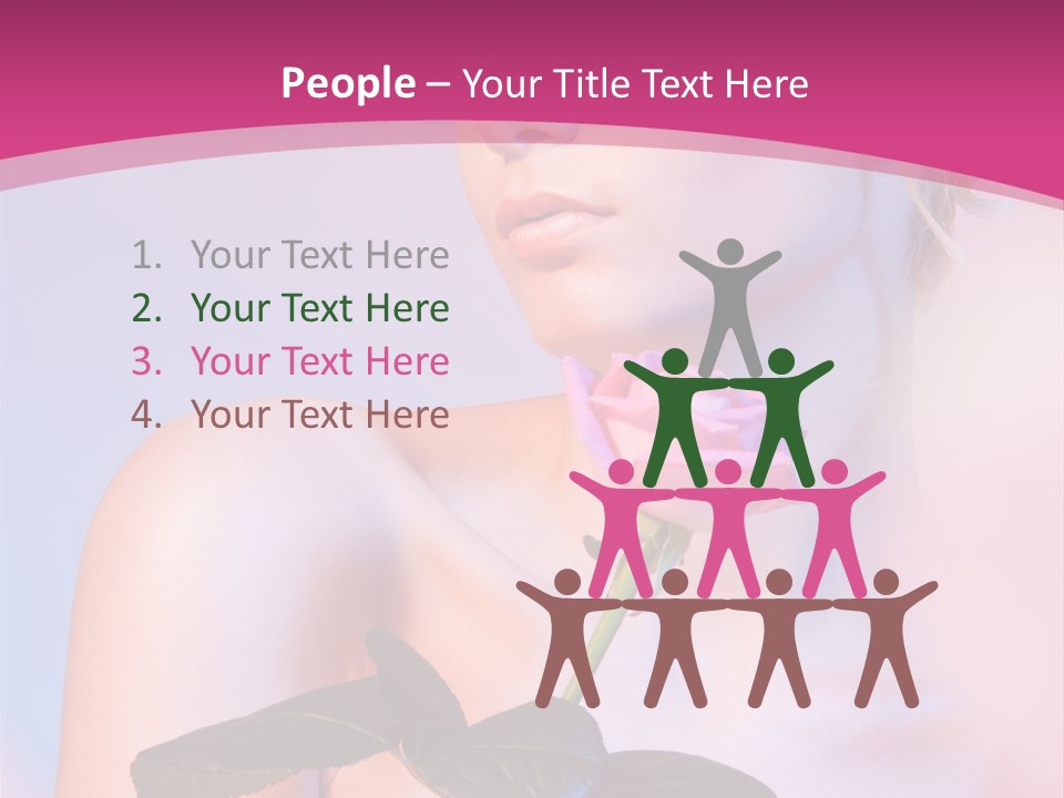 Caucasian Blond Blur PowerPoint Template