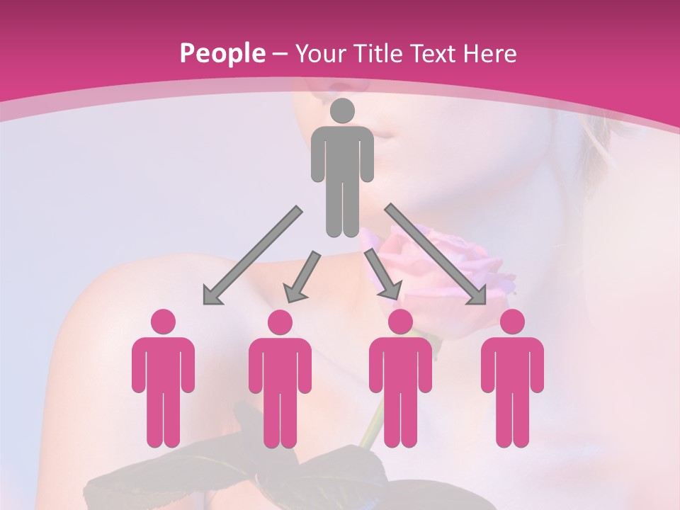 Caucasian Blond Blur PowerPoint Template