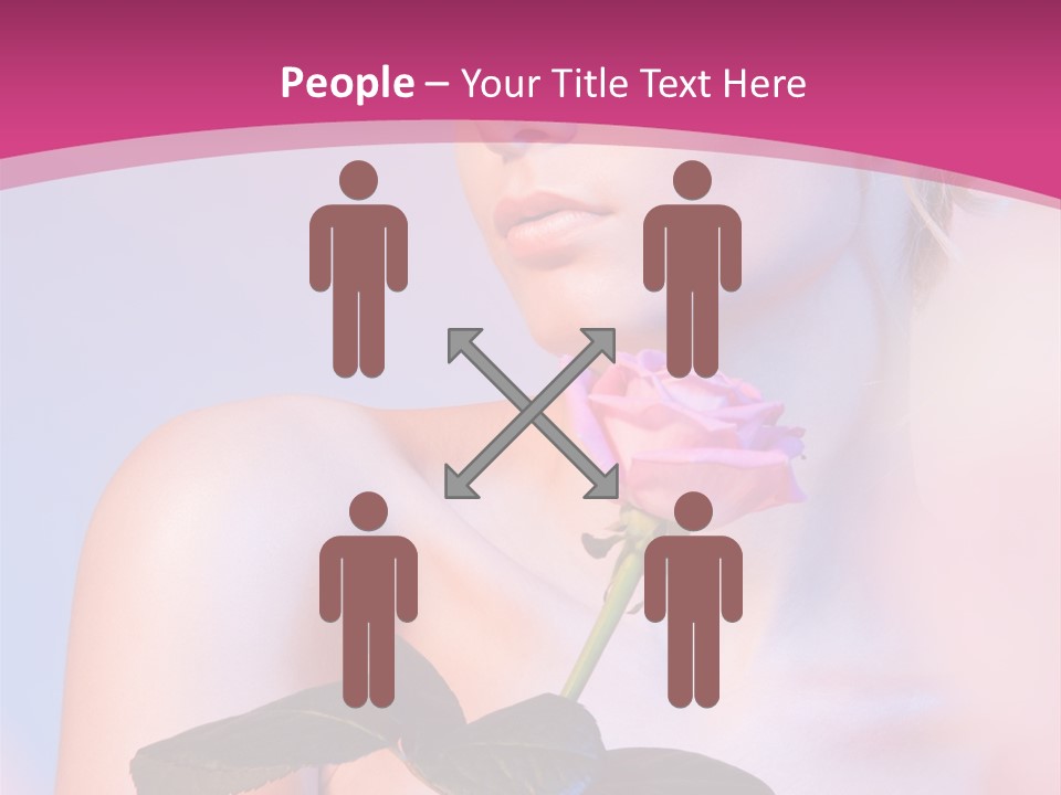 Caucasian Blond Blur PowerPoint Template