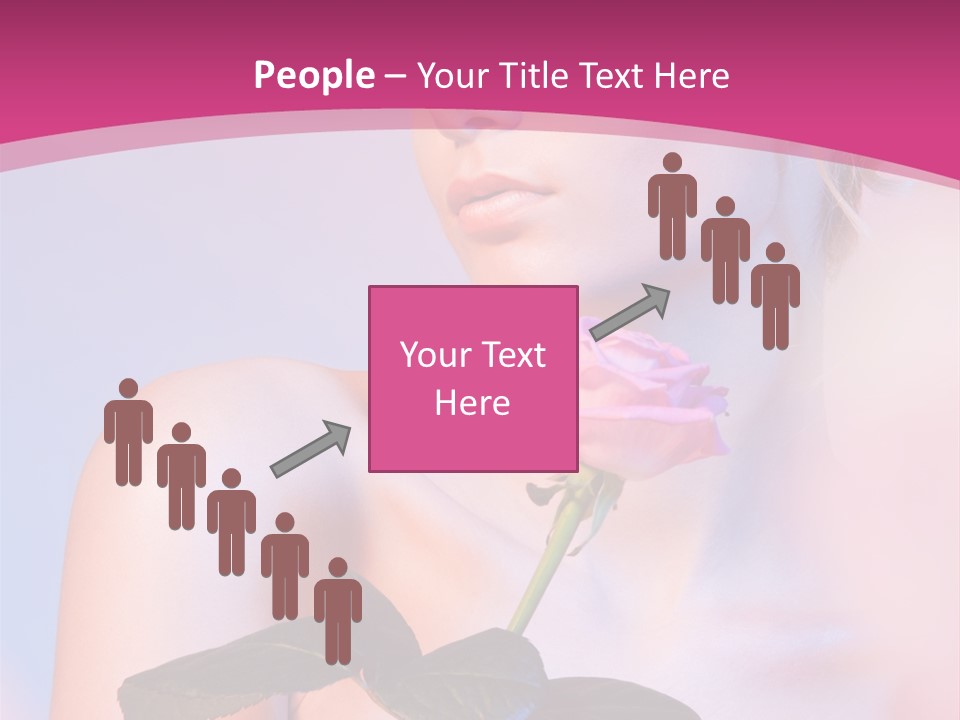 Caucasian Blond Blur PowerPoint Template