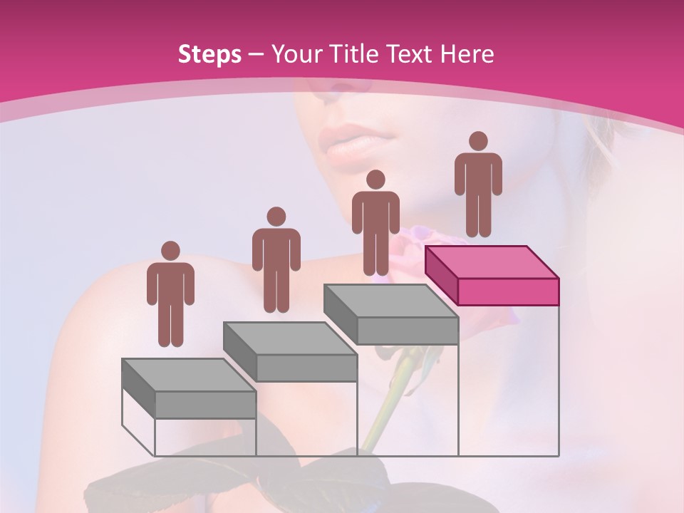 Caucasian Blond Blur PowerPoint Template