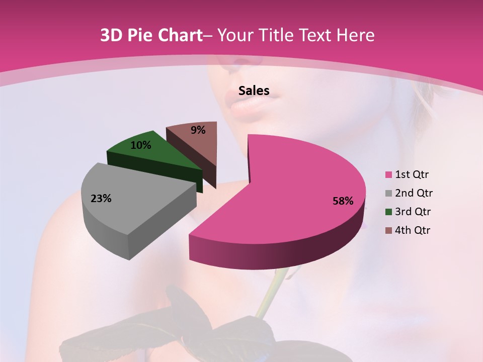 Caucasian Blond Blur PowerPoint Template