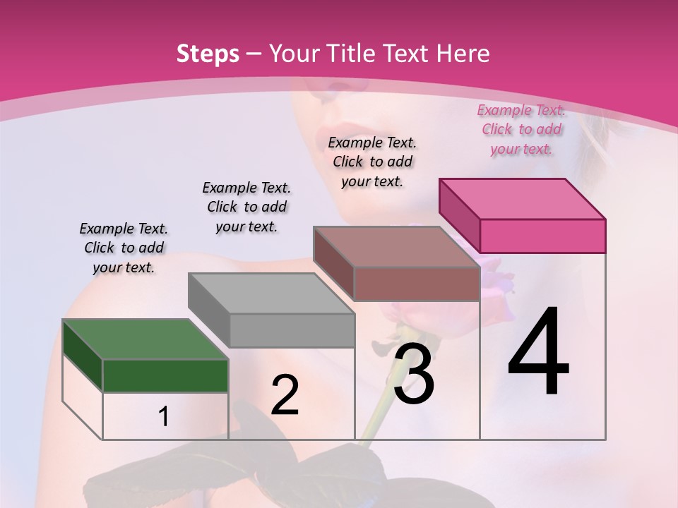 Caucasian Blond Blur PowerPoint Template