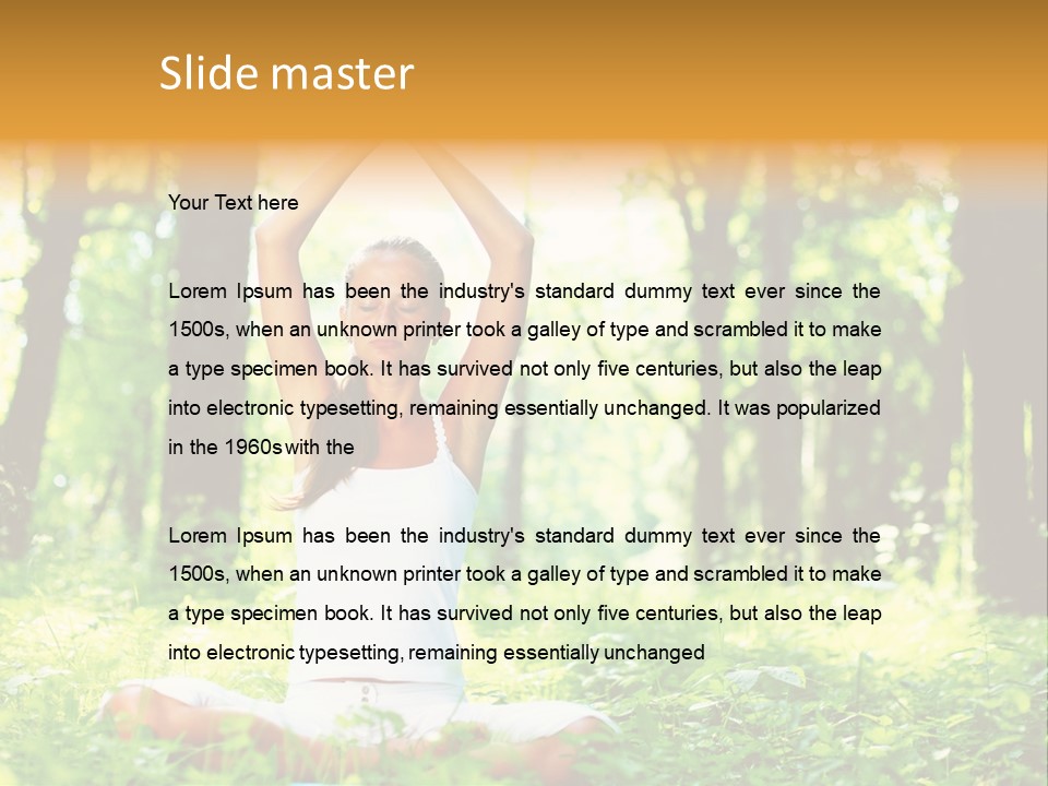 Diet Mental Outdoors PowerPoint Template