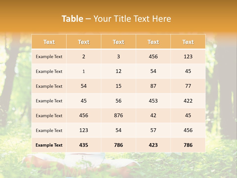 Diet Mental Outdoors PowerPoint Template