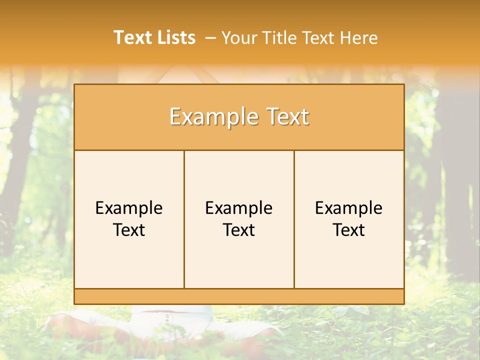 Diet Mental Outdoors PowerPoint Template