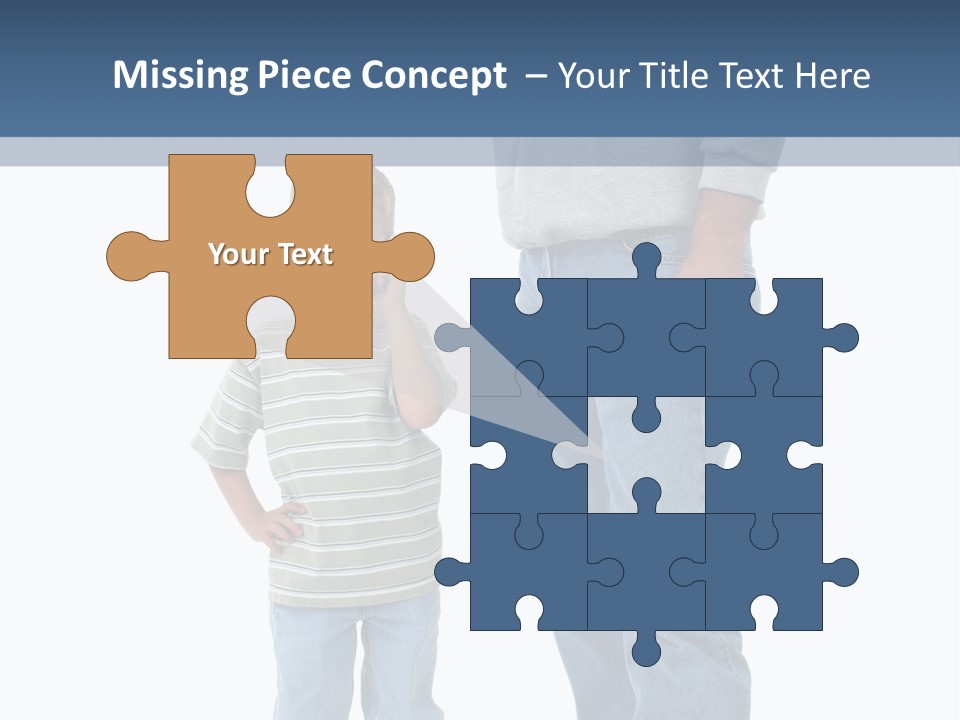 Casual Boy Bald PowerPoint Template