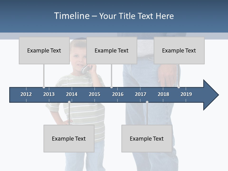 Casual Boy Bald PowerPoint Template