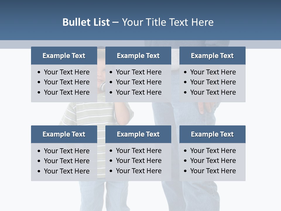 Casual Boy Bald PowerPoint Template
