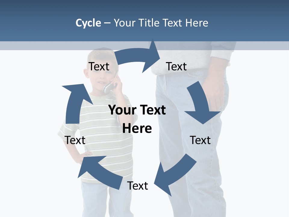 Casual Boy Bald PowerPoint Template