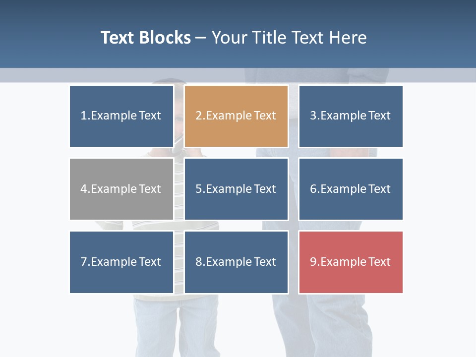 Casual Boy Bald PowerPoint Template