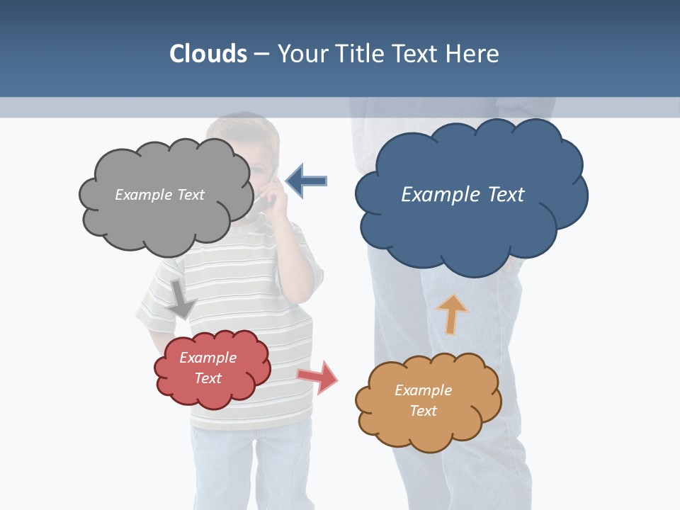 Casual Boy Bald PowerPoint Template